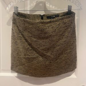 3/$20 metallic gold mini skirt